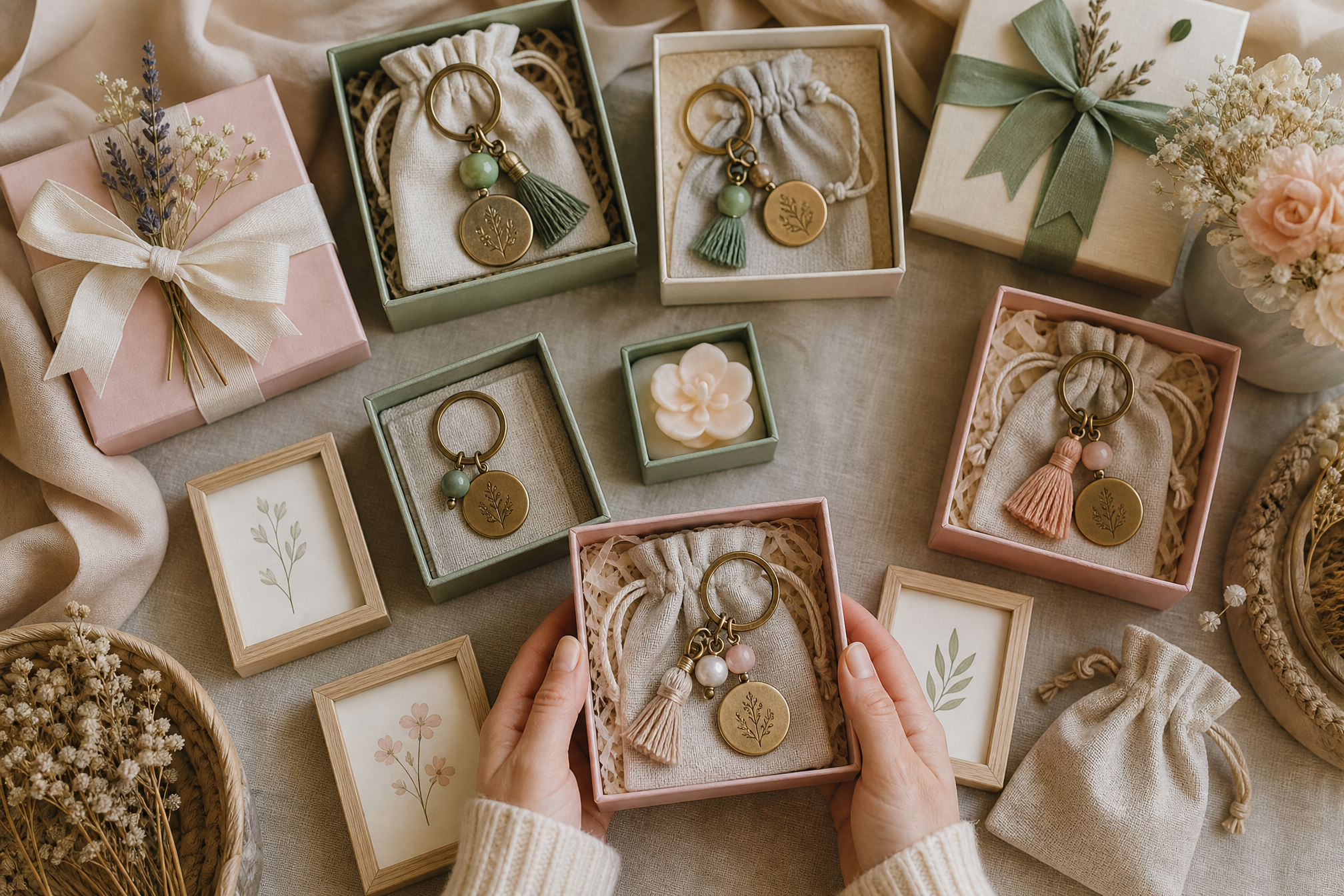 A curated selection of small personalised keepsakes