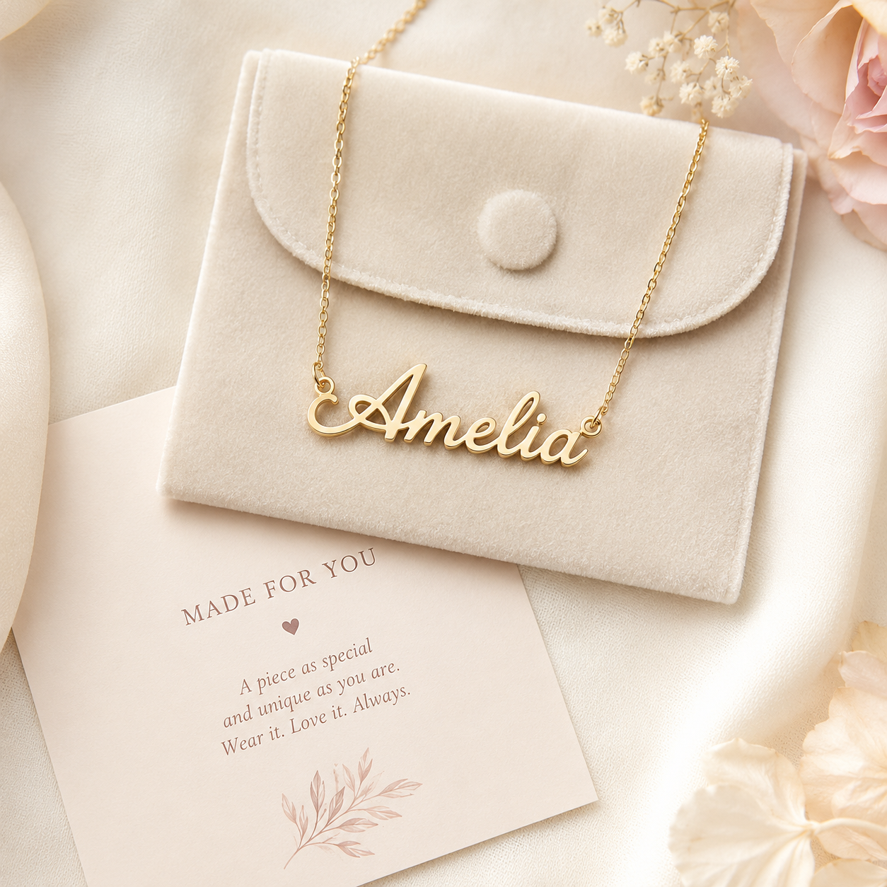 Name Necklace Gift Set keepsake set
